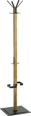 Produktbild von Garderobenständer >54325< in eiche, schwarz - 40x180x40 (BxHxT)