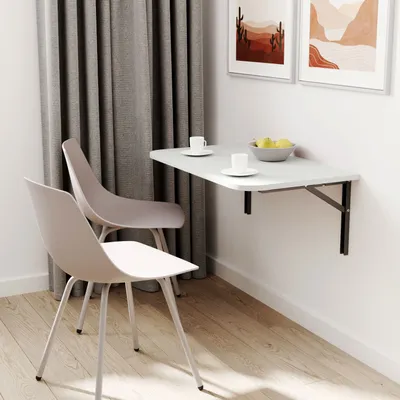 Obrázek produktu pro AKKE Světle šedý skládací stůl se zaoblenými rohy DxŠ: 90x50 cm