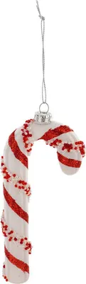 Produktbild von Sujet zuckerstange glas h.15cm rot und weiß - Feeric Lights & Christmas