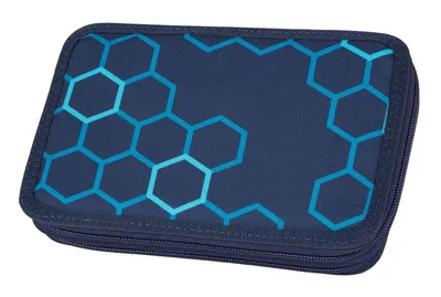 Produktbild von McNeill Federmäppchen Pencil Case with Two Compartments Xagon dunkelblau