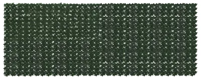 Image de vidaXL Brise-vue de balcon avec feuilles vert foncé 400 x 150 cm