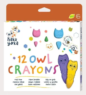 Image de HAKUYOKA - Craies de cire figuratives Chouette