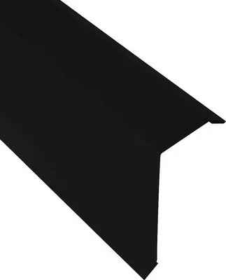 Produktbild von PRECIT Kantenwinkel für Trapezblech H12 Tiefschwarz RAL 9005 2000 mm x 40 mm x 100 mm (Materialstärke = 0,4 mm)