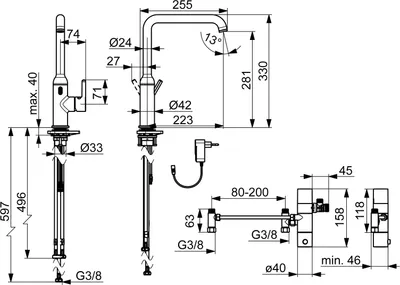 Produktbild von Hansa 5421220981 EHM Küchenarm. HANSAVANTIS Style