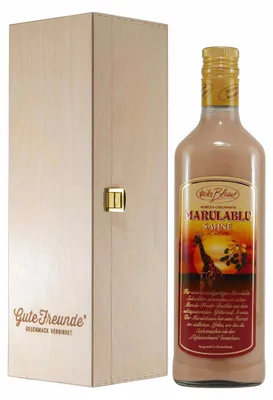 Produktbild von Blume Marulablu Sahnelikör mit Geschenk-Holzkiste