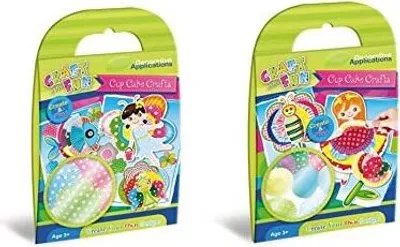 Produktbild von Mit Cup Cake Förmchen basteln - Schmetterling und Püppchen - 2 Bastelsets