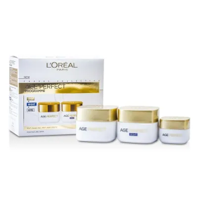 Produktbild von L'Oreal Age Perfect Programme Eye Cream 15ml/ Day Cream 50ml/Night Cream 50ml 115 ml