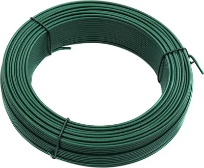 Produktbild von Bindedraht Basteldraht Draht 50 m Gartenzaun 2,0 mm verzinkt grün