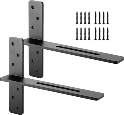 Produktbild von 2er Set Schwerlast Regalhalter 406,4mm - Robuste Regalträger & Regalhalterung