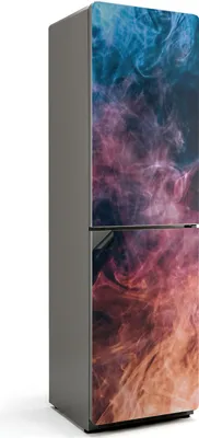 Produktbild von Abstraktes Rauchmuster – Magnetische Kühlschrank Abdeckung – Dekorfolie magnetisch Küche – Kühlschrank Magnet Deko – selbstklebende Magnettafel – Magnetfolie für Kühlschranktür – 60x205 cm