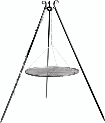 Obrázok produktu pre Otočný gril 180 cm - Grilovací rošt zo surovej ocele 60 cm