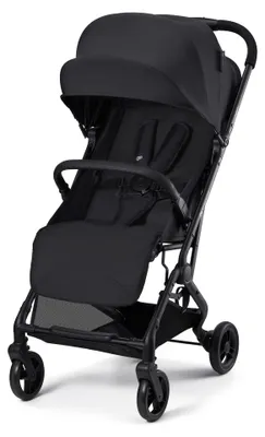 Image de Poussette Kinderkraft INDY 3 - De la naissance à 15 kg - Légère et compacte - Pliable d'une seule main - Noir