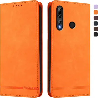 Obrázek produktu pro Pouzdro pro Honor 20 Lite/Honor 10i, retroPolyuretankožené flip pouzdro s stojánkem a přihrádkami na karty Pomerančový