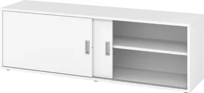 Produktbild von bümö office Lowboard mit Schiebetür - Nachbildung: Weiß