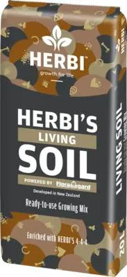 Produktbild von HERBI Living Soil 20 L, gebrauchsfertige Erdenmischung für alle Pflanzen, vorgedüngt