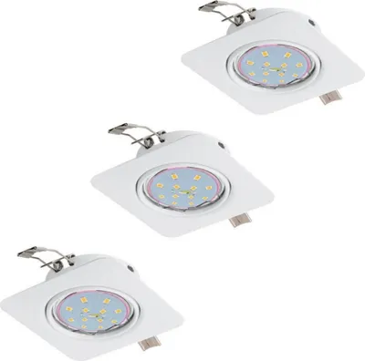Produktbild von 3er Set LED Einbauspots, schwenkbar, weiß, L 8,5 cm