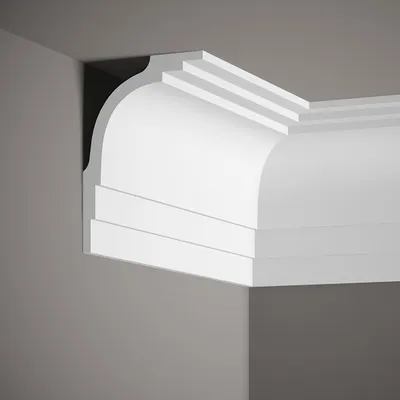 Produktbild von Mardom Deckenleiste MDB104 Profoam 124 x 165 x 2000 mm Weiß Stuckleiste Modern
