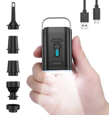 Produktbild von Kleine Haushalts Luftpumpe mit zwei Funktionen elektrische Luftpumpe für Camping Beleuchtung tragbare Outdoor Luftkissen und Schwimmringe