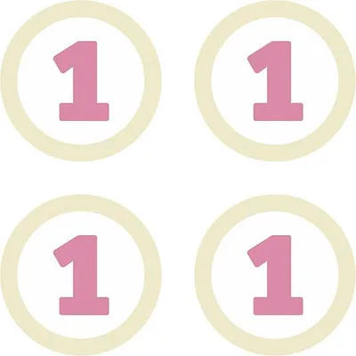 Immagine prodotto di Delizioso decorazione di carta per il primo compleanno 5,5 cm