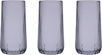 Produktbild von Pasabahce 420695 Nova Trinkglas Su Bardagi 3-teilig 360ML Grau Cocktailgläser Saftglas