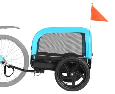Image de Sepnine 20303N Remorque pour Animaux – Pliable, Étanche, 23KG - Bleu