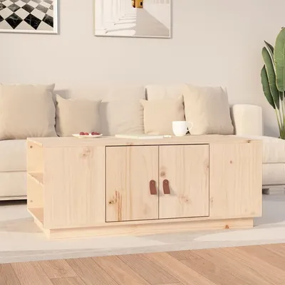 Produktbild von vidaXL Couchtisch 100x50x41 cm Massivholz Kiefer - Couchtisch - Couchtische - Beistelltisch - Sofatisch