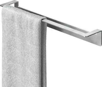 Image de Support pour tuyau de salle de bain 45 cm - Acier inoxydable - Autocollant - Sans perçage