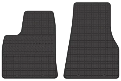 Zdjęcie produktu dla Dywaniki gumowe przednie do Tesla Model S I 2012-2016 (sedan) – 2 szt., czarne, dopasowane – Wielganizator SolidTread