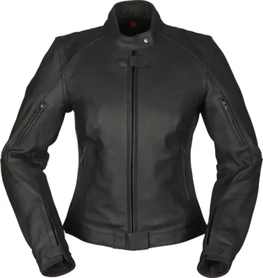 Produktbild von Modeka Helena Damen Motorrad Lederjacke, schwarz, 36