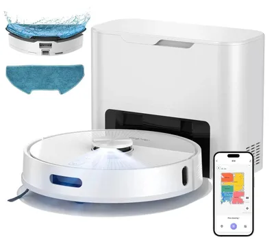 Obrázok produktu pre Robotický vysávač - Robotický mop - Robotický vysávač - Robotický vysávač s funkciou umývania - Funkcia umývania - Sací výkon 4000 Pa
