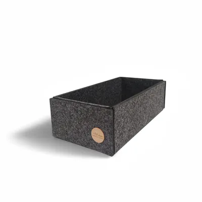 Produktbild von Aufbewahrungsbox CLEAN Filz 26 x 13 x 8 cm ohne Deckel in anthrazit meliert