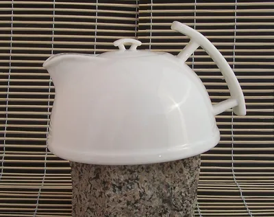Produktbild von Fulham Keramik Teekanne weiß 800 ml, Ø 16 cm, H 12 cm, Spülmaschinen- & Mikrowellengeeignet