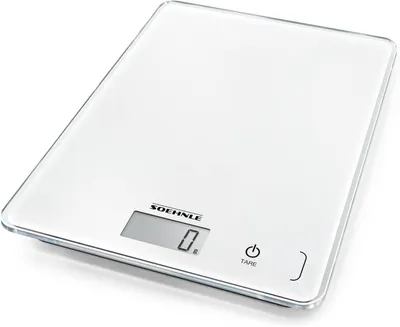 Produktbild von Digitale Küchenwaage 5kg mit LCD Display, 1g Genauigkeit, Tara Funktion, Sensor Touch, Lebensmittelwaage für Backen Kochen Haushalt Weiß