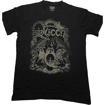 Produktbild von Queen Ornate Crest Black M T-Shirt