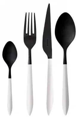 Image de ARES BLACK DIAMOND, Set de couverts 24 pièces, Boîte avec fenêtre, Casa Bugatti