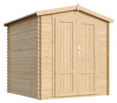 Immagine prodotto di TIMBELA M343F1+M343G Casetta Da Giardino In Legno 3,53 m², Capanno Da Giardino Per Esterno Con Pareti Da 19 mm, Casetta Per Attrezzi E Biciclette, Pavimento In Legno Impregnato,Porte A Pannelo
