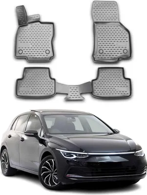 Produktbild von 2019-2025 VW Golf 8 Fußmatten TPE Grau 4 tlg