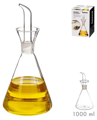 Image de Distributeur D'huile En Verre Anti-goutte De 1 L