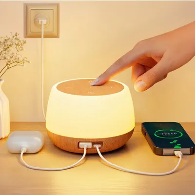 Obrázok produktu pre Stmívateľná nočná lampička s funkciou nabíjania (20 W) a 8 farbami, ideálna do spálne a kancelárie