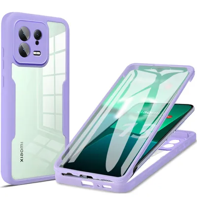 Obrázek produktu pro Xiaomi 13 Pouzdro, 360° Kompletní Ochrana s Vestavěným Chráničem Displeje pro Xiaomi 13 Fialová