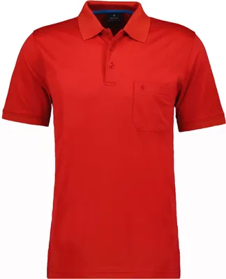 Ragman H-Polo Polo Soft-Knit uni in orange