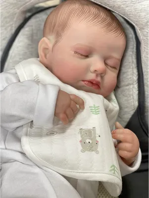Zdjęcie produktu dla lalka noworodek Loulou 48 cm, już ukończona lalka reborn, skóra 3D, ręcznie malowana skóra, widoczne żyły