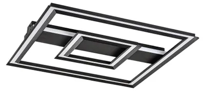 Obrázok produktu pre Rabalux Čierne stropné LED svietidlo Sidona 485x485mm 48W 71071