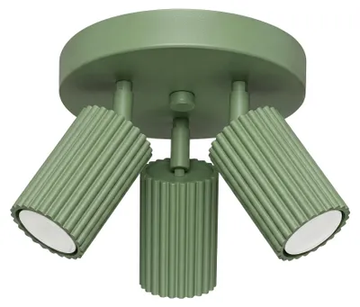Produktbild von Plafond KARBON 3P salbei 3xGU10 10W Aluminium 18x19.5x19.5cm Sollux Lighting