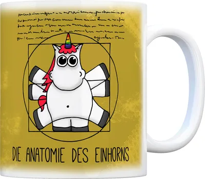 Produktbild von Honeycorns Kaffeebecher mit Einhorn Motiv Kaffeebecher Teetasse Becher