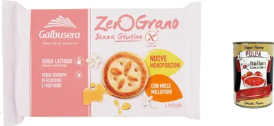 Produktbild von 3x Galbusera ZeroGrano Gluten free biscuits biscotti senza glutine, glutenfrei, laktosefreie Kekse mit Wildblumenhonig, 220g