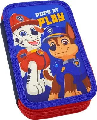Immagine prodotto di Paw Patrol Pups at Play, astuccio a 3 livelli per matite ripiene