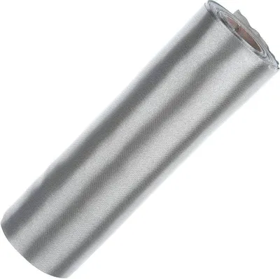 Zdjęcie produktu dla Wstążka satynowa do kokard 16cm - srebrna