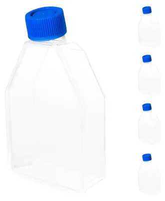 Zellkulturflaschen 5 Stk., 75 cm², 250 ml, steril, Polystyrol