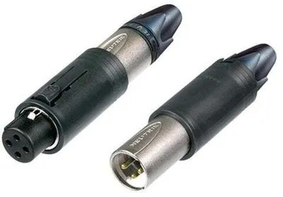 Obrázek produktu pro Neutrik NC3FM-C, XLR, Černá, Stříbrná, Zinek, IP40, 50 V, 16 A